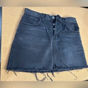 CURRENT/Elliott black denim mini skirt